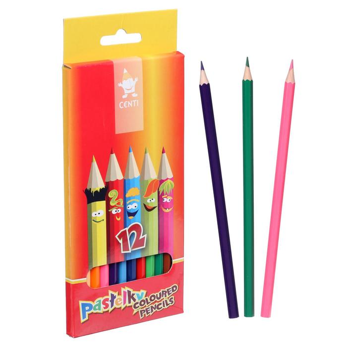 Карандаши 12 цветов Koh-I-Noor 2142 «Центы», картонная упаковка, европодвес - Фото 1