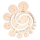 Трафарет Koh-I-Noor 7490 окружности с разными радиусами, дымчатый - Фото 1