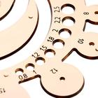 Трафарет Koh-I-Noor 7490 окружности с разными радиусами, дымчатый - Фото 3