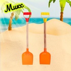 Лопатка детская с деревянной ручкой, 56 см, МИКС - Фото 7