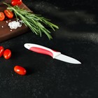 Нож керамический Доляна «Умелец», лезвие 7 см, цвет красный - Фото 8