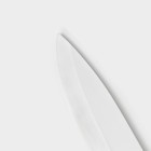 Нож керамический Доляна «Симпл», лезвие 10,5 см, ручка soft touch, цвет зелёный - Фото 3