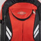 Рюкзак туристический, 21 л/25 л, отдел на молнии, 3 наружных кармана, с расширением, цвет чёрный/красный - Фото 4