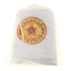 Полотенце с наклейкой "Любимый дедушка" 50 х 90 см 450гр/м2 - фото 26007075