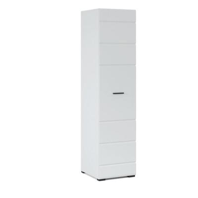 Шкаф 1-дверный «Йорк», 500 × 540 × 2050 мм, цвет белый / белый глянец