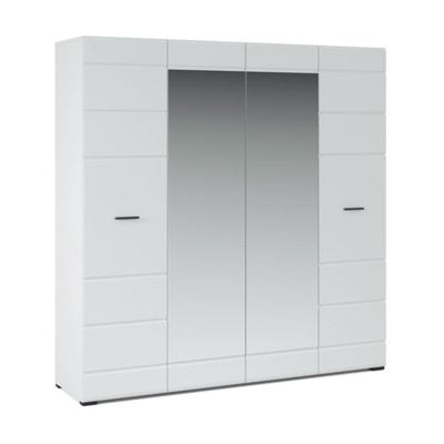 Шкаф 4-х дверный «Йорк», 2000*540*20502000 × 540 × 5050 мм, цвет белый / белый глянец