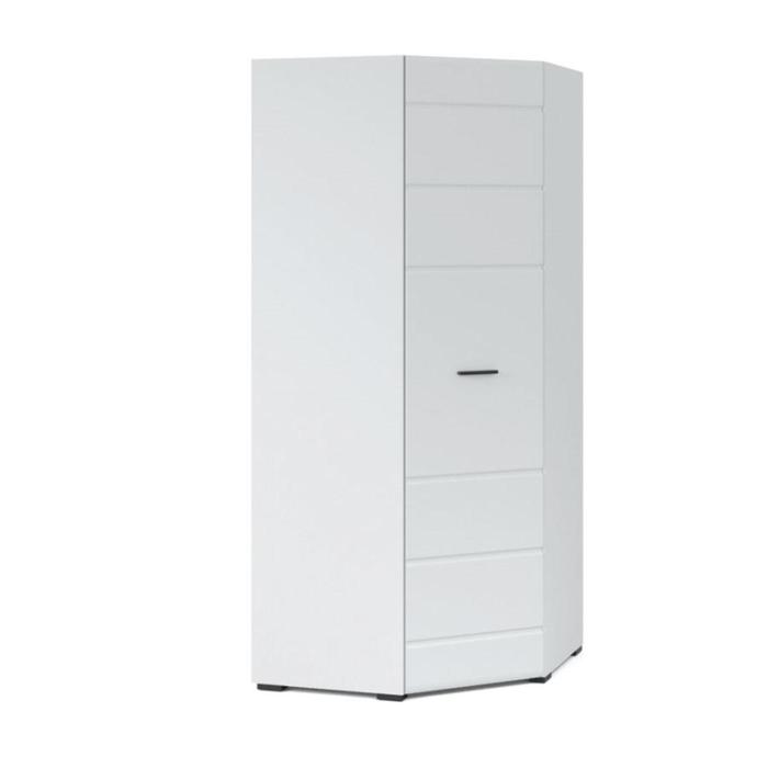 Шкаф угловой «Йорк», 890 × 890 × 2050 мм, цвет белый / белый глянец - Фото 1