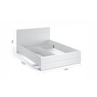 Кровать «Йорк», 1400 × 2000 мм, без основания, цвет белый / белый глянец - Фото 2
