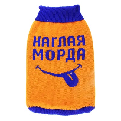 Свитер XL "Наглая морда" (ДС 38-42 см, ОГ 54-60 см)