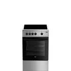 Плита Beko FCS47007S, электрическая, 3 конфорки, 54 л, стеклокерамика, серебристая - фото 51452274