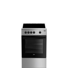 Плита Beko FCS47007S, электрическая, 3 конфорки, 54 л, стеклокерамика, серебристая