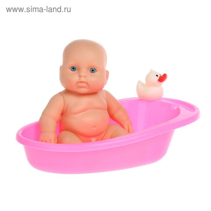 Набор «Карапуз-мальчик в ванной» с игрушкой, цвета МИКС - Фото 1