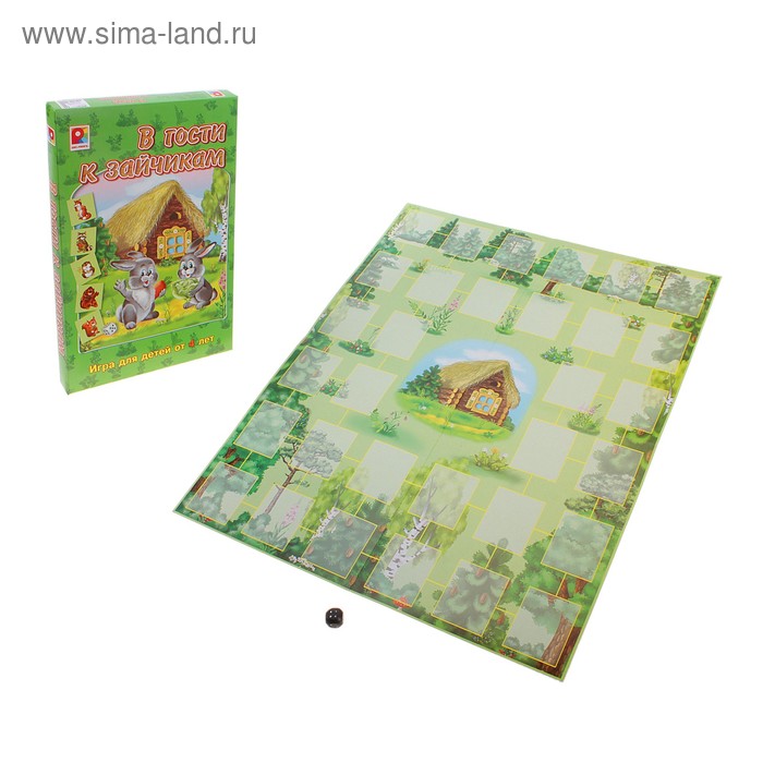 Настольная игра «В гости к зайчикам» - Фото 1