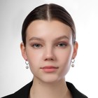 Серьги-кольца набор 6 пар «Жемчужные» настроение, цвет белый в серебре - фото 24748875