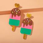 Серьги акрил "Вкусняшка" мороженка, цветные - Фото 1