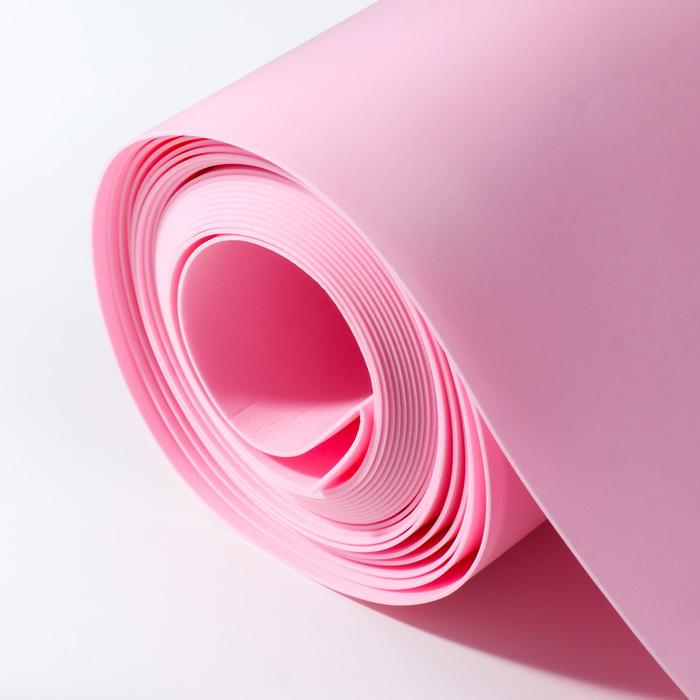 Изолон для творчества розовая пудра 2 мм, рулон 0,75х10 м - Фото 1