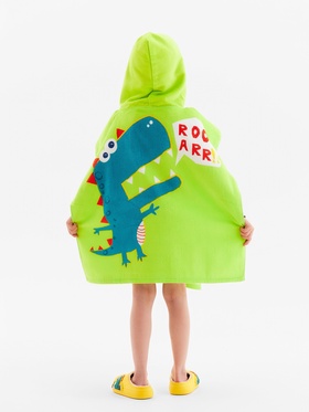 Полотенце - пончо детское махровое «Крошка Я. Дино», 60×120 см, хлопок 100%  (артикул 5198972)  большой выбор товаров оптом и в розницу по низким ценам с доставкой