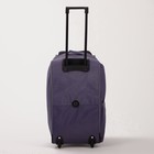 Сумка дорожная на колёсах 24", отдел на молнии, с увеличением, 2 наружных кармана, длинный ремень, серая - Фото 4
