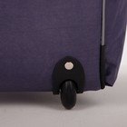 Сумка дорожная на колёсах 24", отдел на молнии, с увеличением, 2 наружных кармана, длинный ремень, серая - Фото 5