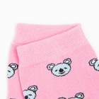 Носки женские В742 "Коала" цвет розовый, р-р 23-25 - Фото 3