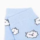 Носки женские В742 "Барашки" цвет голубой, р-р 23-25 - Фото 3