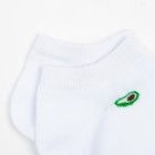Носки женские «Авокадо», цвет белый, размер 23-25 - Фото 3