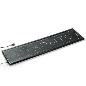 

УЦЕНКА Вывеска светодиодная LED 100 х 25 см. "ОТКРЫТО", 220V