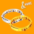 Музыкальная игрушка бубен «Звонкий блеск», с металлическими бубенцами, цвета МИКС - Фото 5