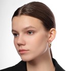 Серьги-кольца набор 6 пар "Жемчужные", цветные в золоте - фото 25978370