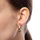 Серьги-кольца набор 6 пар "Жемчужные", цветные в золоте - фото 25978372