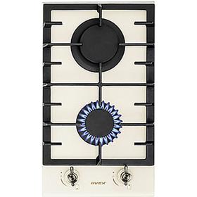 

Варочная поверхность AVEX HM 3022 RY, газовая, 2 конфорки, 27х48 см, бежевая