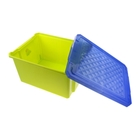 Ящик для игрушек с крышкой «Лего», 57 л, на колёсиках, цвет фисташковый - Фото 2