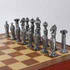Шахматы сувенирные "Рыцарские" h короля-8.5 см, h пешки-5.7 см, 36 х 36 см - Фото 3