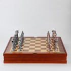 Шахматы сувенирные "Рыцарские" h короля-8.5 см, h пешки-5.7 см, 36 х 36 см - фото 318465827