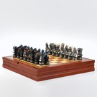 Шахматы сувенирные "Долина смерти", h короля-7.5 см, пешки-6.5 см, 36 х 36 см - фото 6384095