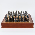 Шахматы сувенирные "Долина смерти", h короля-7.5 см, пешки-6.5 см, 36 х 36 см - фото 2075842