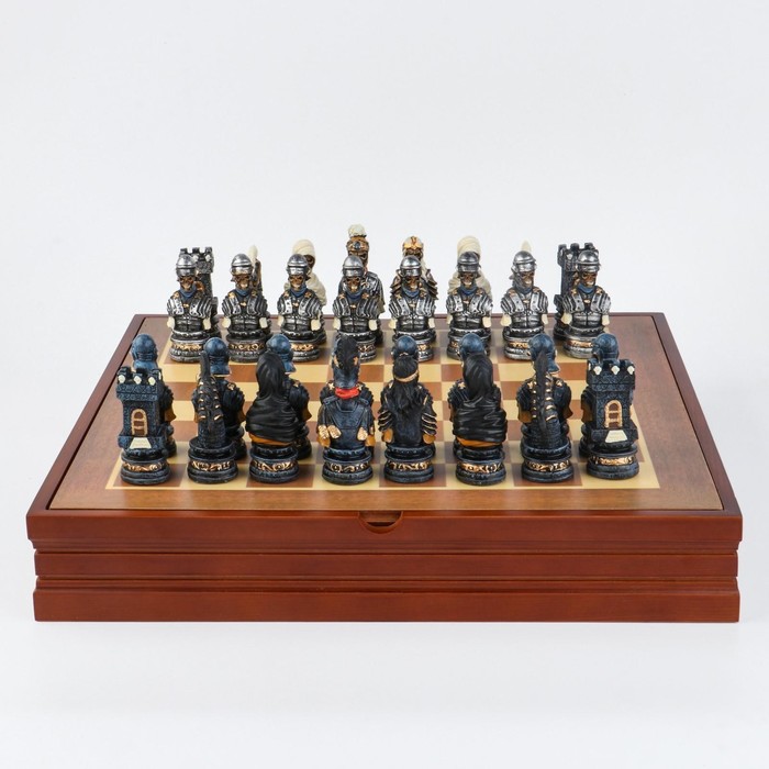 Шахматы сувенирные "Долина смерти", h короля-7.5 см, пешки-6.5 см, 36 х 36 см - Фото 1