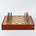 Шахматы сувенирные "Восточные", h короля-8 см, h пешки-6.5 см, 36 х 36 см - фото 6384103