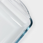 Формы для запекания Paşabahçe Borcam, 3 предмета: 1.3 л, 1.95 л, 2.75 л, прямоугольные, жаропрочное стекло, прозрачные - Фото 11