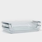 Формы для запекания Paşabahçe Borcam, 3 предмета: 1.3 л, 1.95 л, 2.75 л, прямоугольные, жаропрочное стекло, прозрачные - Фото 3