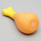 Игрушка для собак «Куриная голень гриль», 12.5 см, пищащая, винил, цвет МИКС - Фото 2