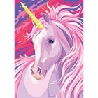 Алмазная мозаика с частичным заполнением на холсте «Единорог», 15×21 см - Фото 2