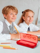 Пенал-футляр Calligrata «Гамма», 80×205×38 мм, пластиковый, непрозрачный, МИКС - Фото 3