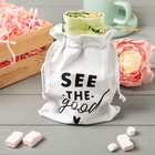 Набор подарочный «Этель» Hello spring: полотенце, лопатка, текстильный мешочек - Фото 3