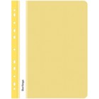 Папка-скоросшиватель пластиковая А4 Berlingo, 180 мкм, желтая, с внешней перфорацией, до 100 листов - Фото 1