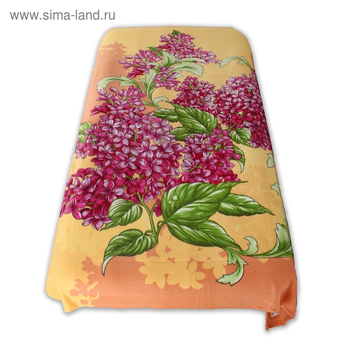 Плед "Этель" 2,0 сп Сирень 180*200 см, 100% п/э, флис - Фото 1