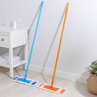 Швабра для мытья пола плоская Доляна, насадка микрофибра 42×12 см, металлическая ручка 119 см, цвет МИКС - Фото 9