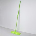 Швабра для мытья пола плоская Доляна, двусторонняя насадка микрофибра букли 40×14 см, телескопическая ручка 65-114 см, цвет МИКС - Фото 2