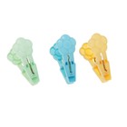 Прищепки разноцветные «Цветок» 16 шт 5,5 см пластик - Фото 1