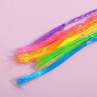 Заколки , цветные пряди для волос на крабике «Красота по самые перья!» (6 шт) - Фото 3